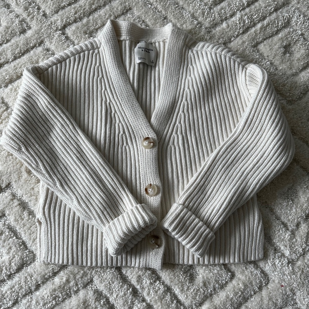Cream Abercrombie Cardigan